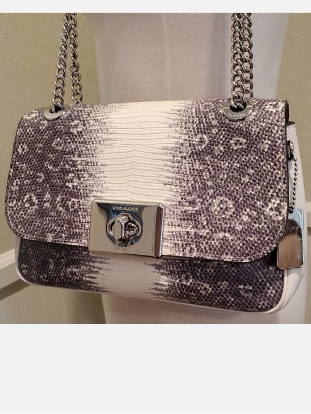 Coach Lizard Embossed Cassidy Crossbody